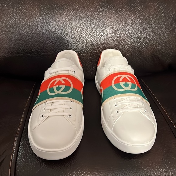 SALE!!! Gucci GG elastic logo web ace sneakers NWB - Picture 6 of 10